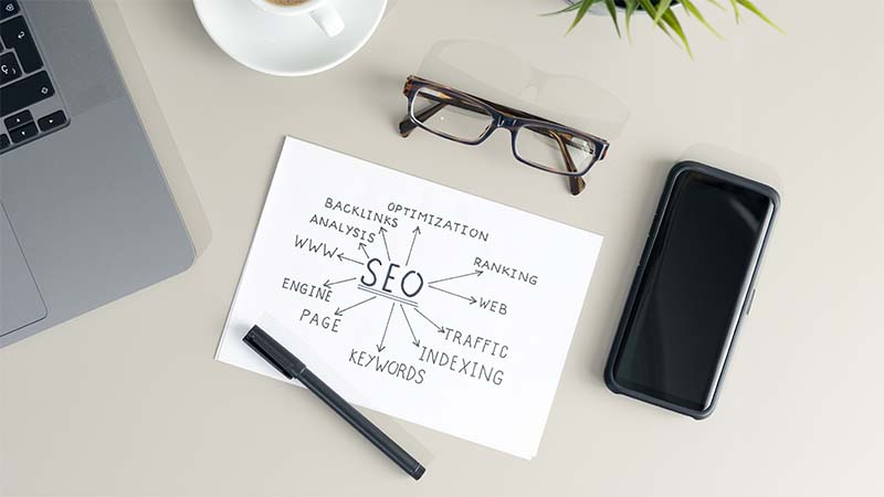 Search Engine Optimization Planning On Napkin